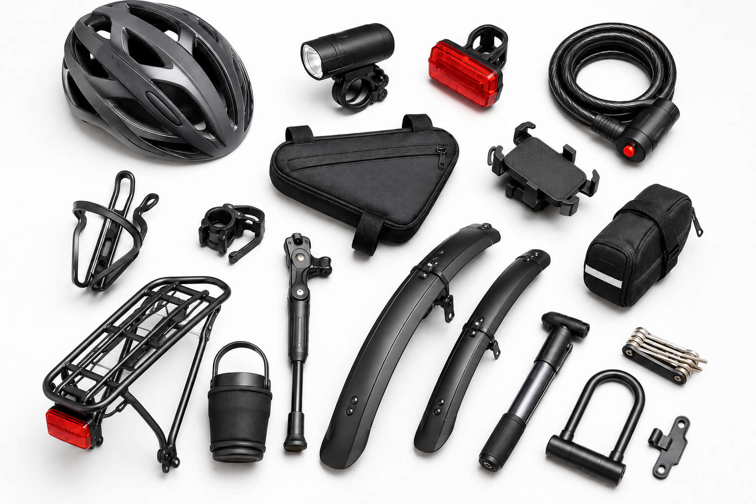 Bike Accessories Collage
