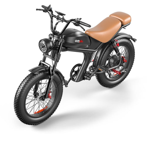 VoltCruze™ C93 High-Speed Electric Bike with fat tires, 1000W motor, and dual shock suspension for urban riding.
