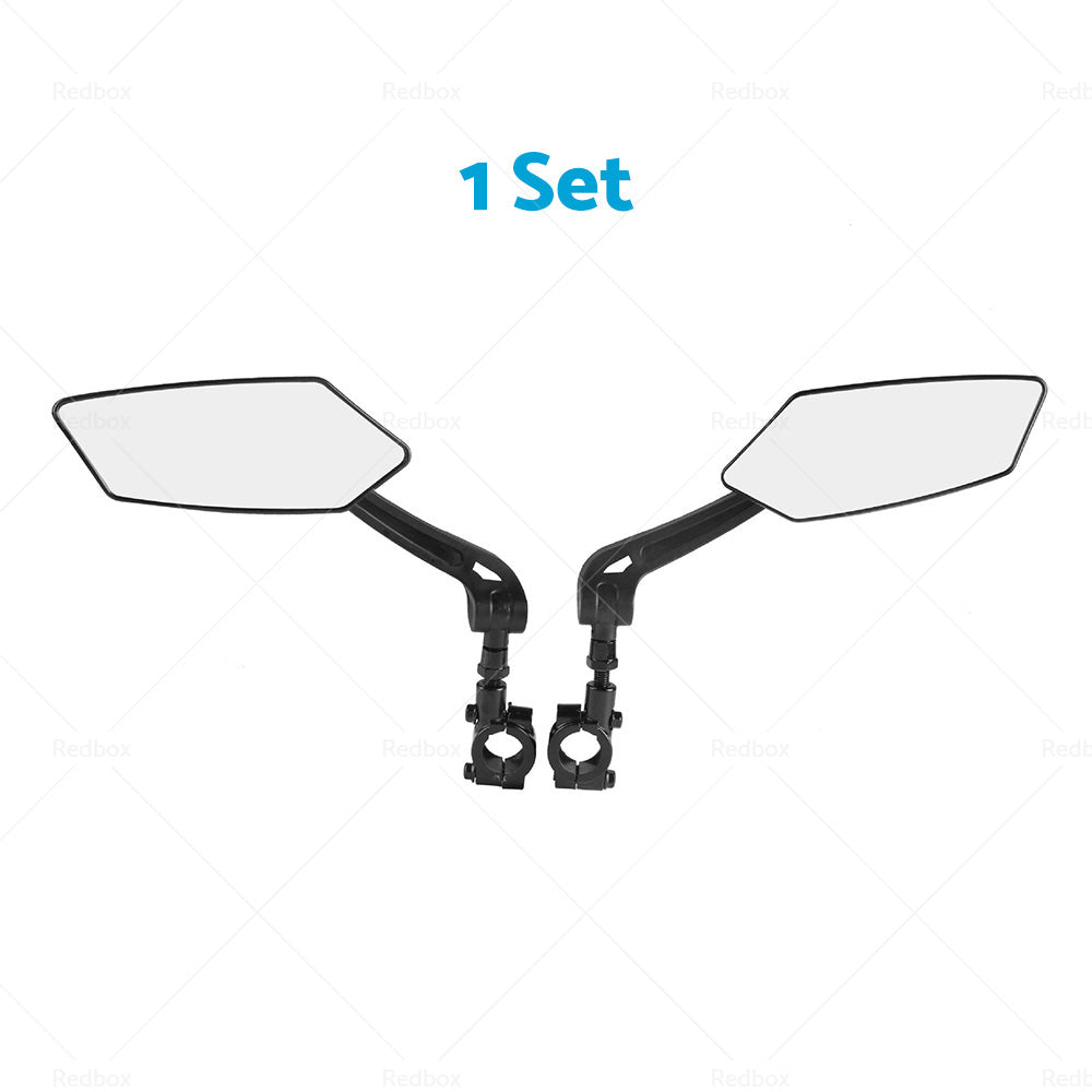 Bicycle Handlebar Rearview Mirrors Rectangle Back Mirror Suitable For Bike & Cycle-1