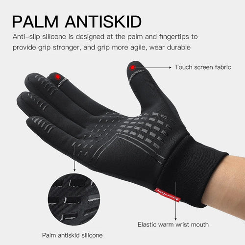 Waterproof Winter Touch Screen Bicycle Gloves