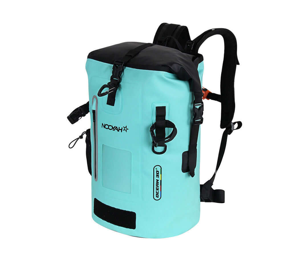 NNEDSZ NOOYAH IPX8 Waterproof Bike Cycle Outdoor Sports Backpack Double-Layer Waterproof Bag  MINT GREEN-1