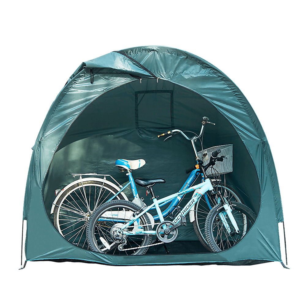 NNEDSZ Bicycle Shelter Outdoor Bike Cave Garden Bike Storage Shed Tent Travel-0