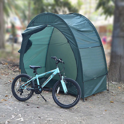 NNEDSZ Bicycle Shelter Outdoor Bike Cave Garden Bike Storage Shed Tent Travel-1